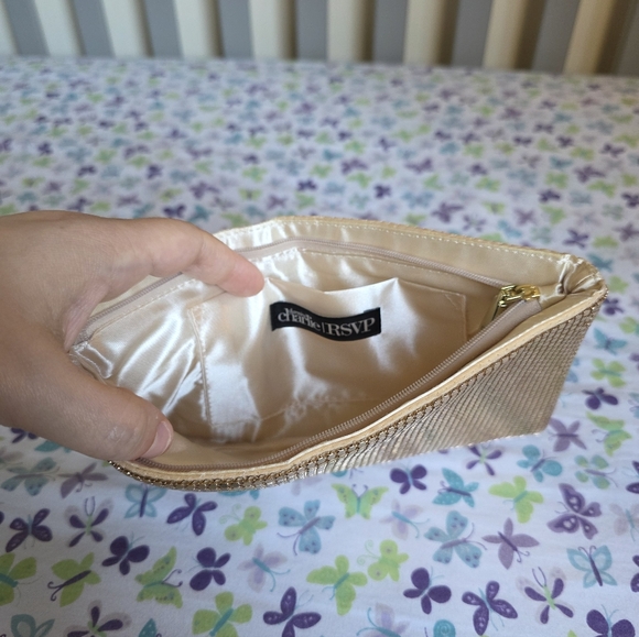 Express Charming Charlies Metallic Gold Clutch Wristlet Duo - Picture 11 of 11